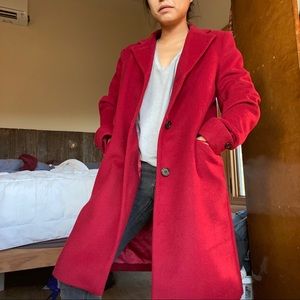 Red Ralph Lauren Peacoat